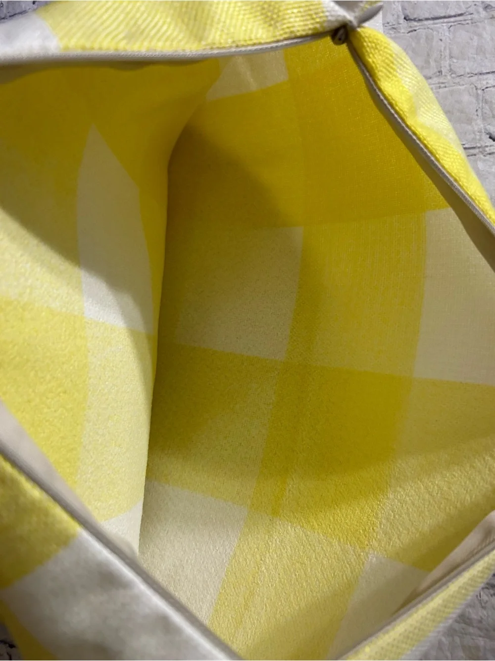 4TH EMOTION YELLOW AND WHITE BUFFALO CHECK PLAID THROW PILLOW COVERS 20”x20”